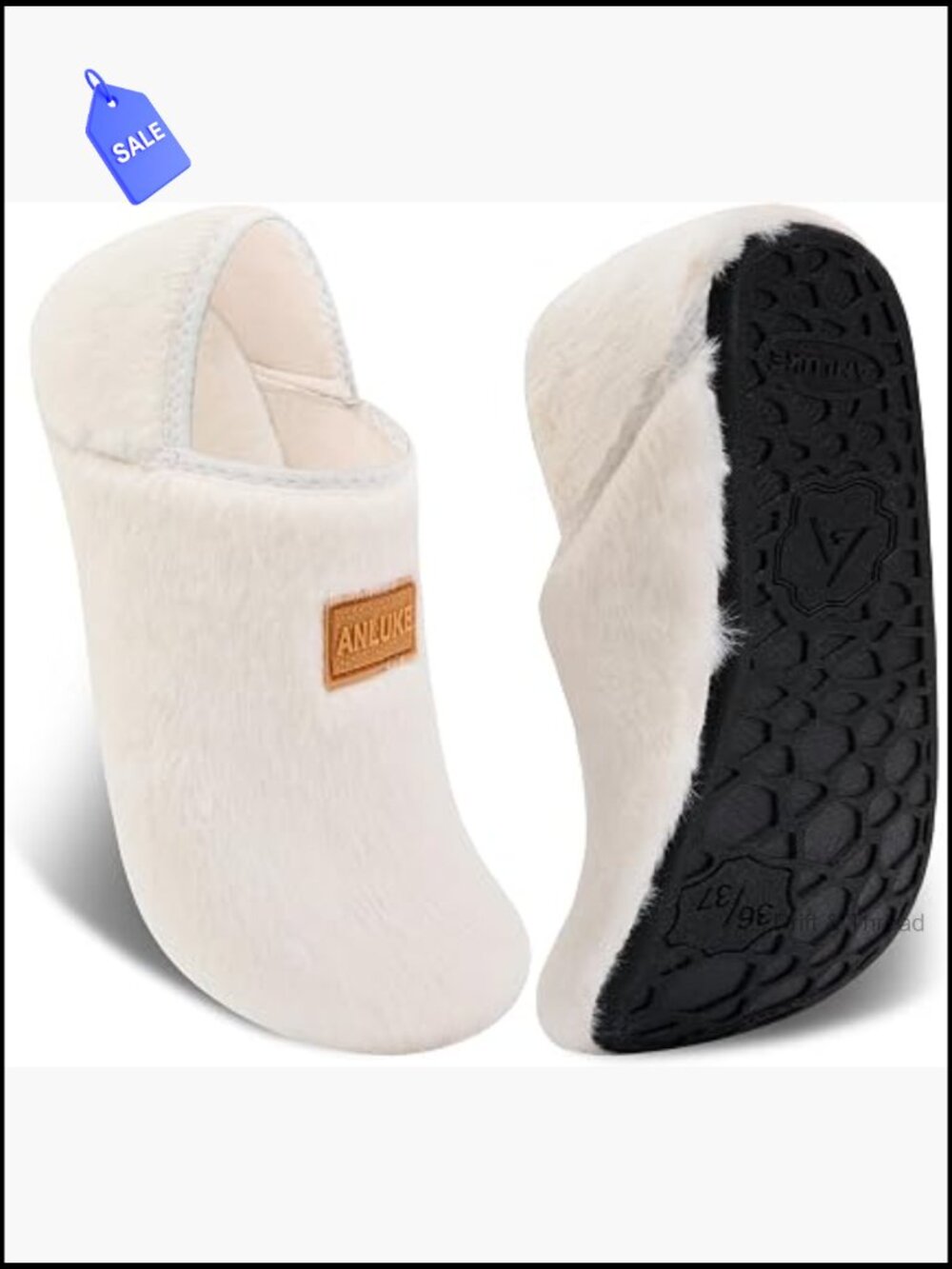 Cozy Faux Fur Slippers Non-Slip Indoor Outdoor Lightweight